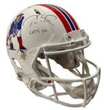 TOM BRADY Autographed "Let's Go" Authentic Patriots TB Helmet FANATICS LE 1/12
