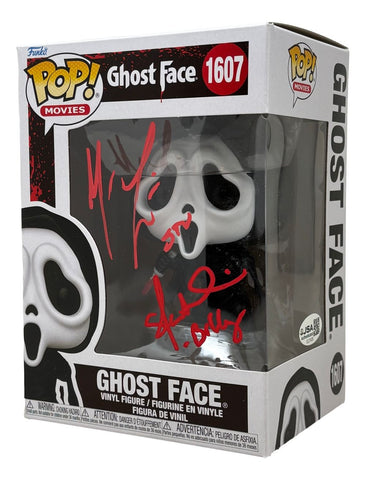 Matthew Lillard Skeet Ulrich Signed Scream Ghostface Funko Pop #1607 JSA QR