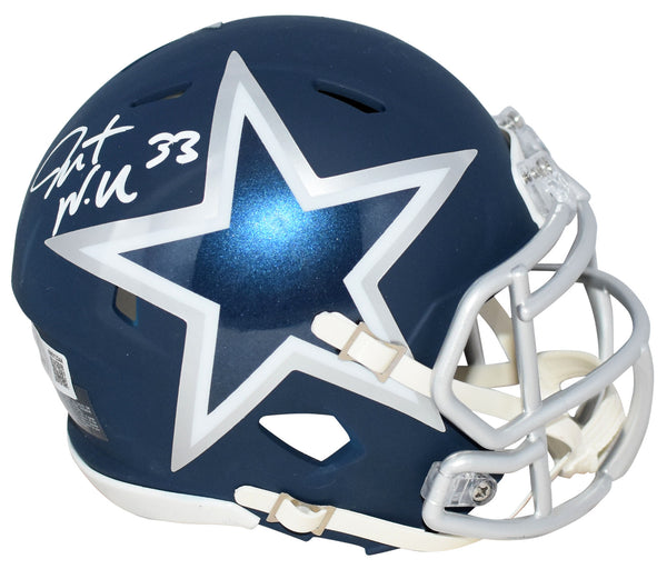JAVONTE WILLIAMS SIGNED DALLAS COWBOYS AMP SPEED MINI HELMET BECKETT