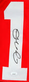 Joe Montana Autographed Red Pro Style Jersey - JSA W Auth *1