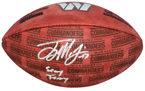 TERRY McLAURIN SIGNED WASHINGTON COMMANDERS WILSON DUKE SHOWCASE FOOTBALL BAS
