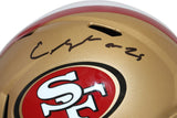 Elijah Mitchell Autographed San Francisco 49ers Speed F/S Helmet Beckett 39843