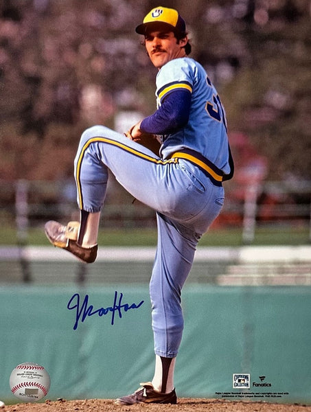Milw Brewers 1982 AL Champion Pitcher MOOSE HAAS Signed 8x10 Photo #12 AUTO