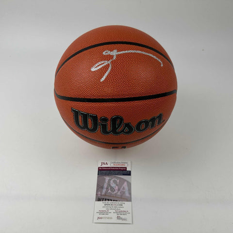 Autographed/Signed Allen Iverson 76ers Sixers Full Size Basketball JSA COA