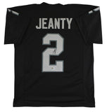 Ashton Jeanty Authentic Signed Black Pro Style Jersey Autographed BAS Witness 2