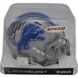 Calvin Johnson Autographed/Signed Detroit Lions Mini Helmet Beckett 47642