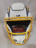 OMARION HAMPTON "BOLT UP" SIGNED LOS ANGELES CHARGERS ROYAL SPEEDFLEX HELMET BAS