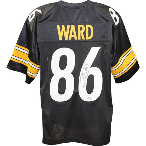 Hines Ward Autographed/Signed Pro Style sz XL Jersey Beckett Witness 50283