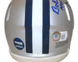 Bob Lilly Autographed Dallas Cowboys Speed Mini Helmet w/insc BAS 40060