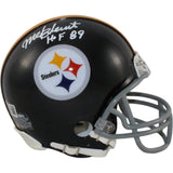 Mel Blount Autographed Pittsburgh Steelers TB VSR4 Mini Helmet HOF Beckett 55054