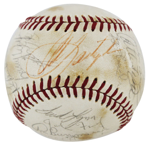 1979 Red Sox (28) Yastrzemski, Wolfe Rice Authentic Signed Baseball BAS #AC33304