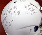HEISMAN WINNERS AUTOGRAPHED FULL SIZE HELMET 24 SIGS SANDERS STEINER 121615