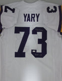 Vikings RON YARY Signed Custom White Jersey AUTO w/ "HOF '01" - JSA