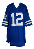 Roger Staubach Signed Custom Blue Pro Style Football Jersey BAS