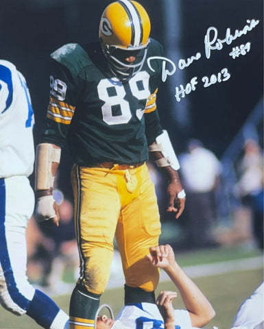 DAVE ROBINSON - Green Bay Packers NFL - Signed 8x10 Auto Photo #5 w/ HOF 2013