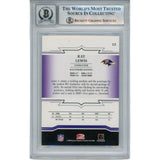 Ray Lewis Autographed 2005 Donruss Throwback #13 Trading Card Beckett 52988