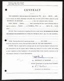 Fritz Crisler HOF Michigan Head Coach Signed/Auto Contract PSA BA199000