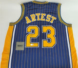 Ron Artest Signed Indiana Pacers Jersey (Beckett) 'Metta World Peace Sandiford'