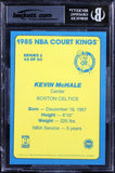 Celtics Kevin McHale Signed 1984 Star Court Kings 5x7 #42 Card Auto 10! BAS Slab