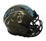 Steve Smith Sr. Signed Carolina Panthers Speed STS NFL Mini Helmet - Agent 89