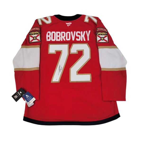 Sergei Bobrovsky Signed Florida Panthers Fanatics Premium Home Red Jersey JSA