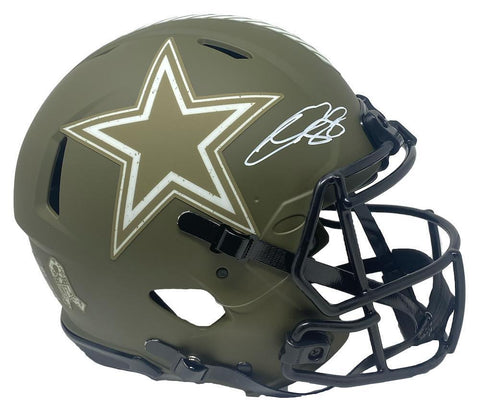 CEEDEE LAMB Autographed Dallas Cowboys STS Authentic Speed Helmet FANATICS