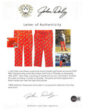 John Daly Signed Match Worn & Photo Matched Orange Hooters Pants BAS #BH00374