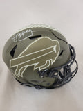 JIM KELLY SIGNED BUFFALO BILLS F/S STS SPEEDFLEX AUTHENTIC HELMET BECKETT QR