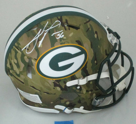 Packers JULIUS PEPPERS Signed Full Size CAMO Authentic Speed Helmet AUTO - SS