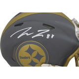 Pat Freiermuth Signed Pittsburgh Steelers Slate Mini Helmet BAS 45948