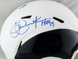 Eric Dickerson Signed LA Rams F/S AMP Speed Helmet w/HOF - Beckett W Auth *Blue