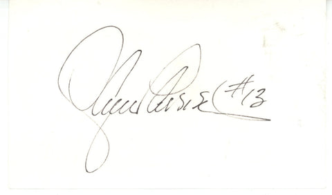 Lance Parrish Autographed/Signed Detroit Tigers Index Card Beckett 56543