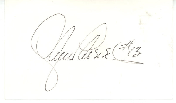Lance Parrish Autographed/Signed Detroit Tigers Index Card Beckett 56543