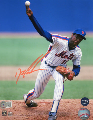 Dwight Gooden Autographed/Signed New York Mets 8x10 Photo Beckett 40652