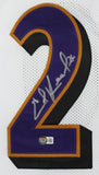 Ed Reed Signed Baltimore Ravens Jersey (Beckett) Super Bowl XLVII Champion DB