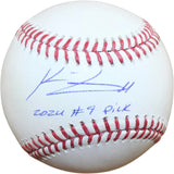 Konner Griffin Signed Pittsburgh Pirates OML '24 #9 Pick Baseball Fanatics 58308