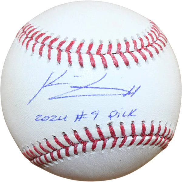 Konner Griffin Signed Pittsburgh Pirates OML '24 #9 Pick Baseball Fanatics 58308