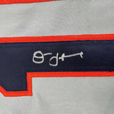 Framed Autographed/Signed Jim Leyland 35x39 Detroit Grey Baseball Jersey JSA COA