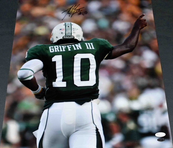 ROBERT GRIFFIN III RG3 AUTOGRAPHED SIGNED BAYLOR BEARS 16x20 PHOTO JSA