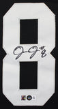 Josh Jacobs Authentic Signed Black Pro Style #8 Jersey BAS Witnessed