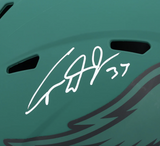 Cooper DeJean Autographed Eagles 'RAVE' Full Size Speed Helmet Fanatics