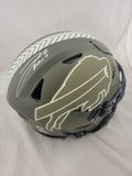 JOSH ALLEN SIGNED BUFFALO BILLS STS SPEEDFLEX AUTHENTIC HELMET BECKETT QR