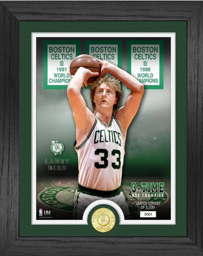 Larry Bird Boston Celtics Highland Mint Photo & Coin Set -- Limited Edition /5000