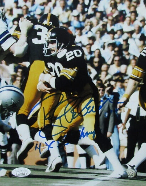 Rocky Bleier Autographed/Inscribed 8x10 Photo Pittsburgh Steelers JSA