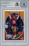 Joe Montana Autographed 1991 Upper Deck #7 Trading Card BAS 10 Slab 34639