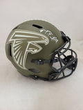 MICHAEL PENIX SIGNED ATLANTA FALCONS F/S STS SPEED REPLICA HELMET BECKETT QR