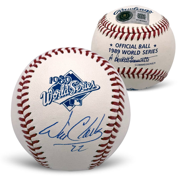 Will Clark Signed San Francisco Giants 1989 World Series Baseball Beckett
