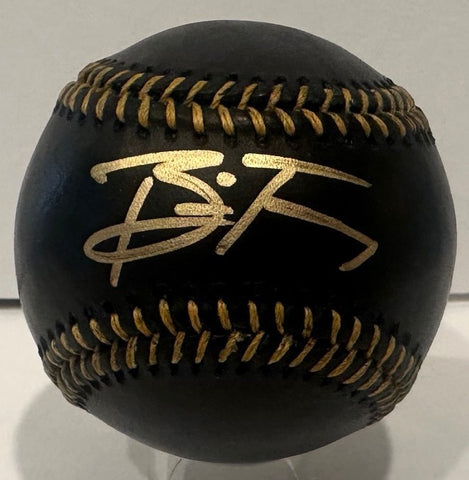 Brewers Infielder BRICE TURANG Signed Official MLB BLACK Baseball AUTO - BAS