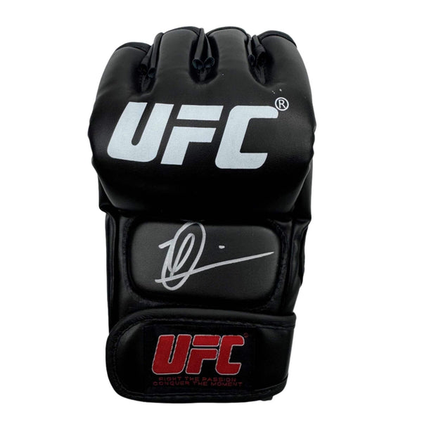 Autographed/Signed Dricus Du Plessis UFC MMA Black Fighting Glove Beckett COA