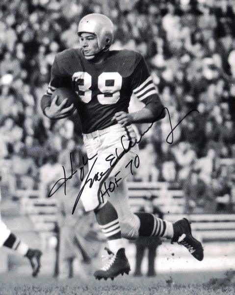 Hugh McElhenny Autographed 8x10 Photo San Francisco 49ers "HOF 70" SKU #245969